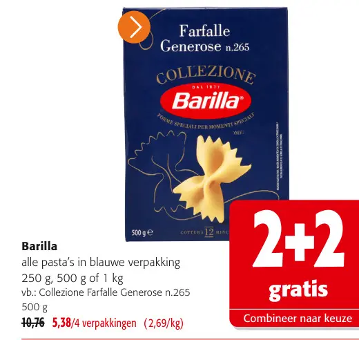 Promotie: Farfalle Generose n.265