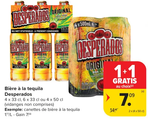 Offre: Bière à la tequila