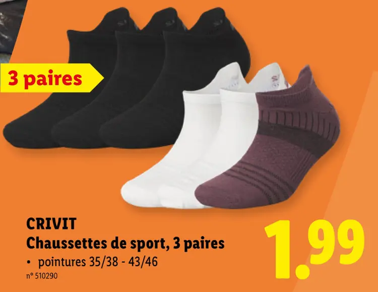 Offre: Chaussettes de sport