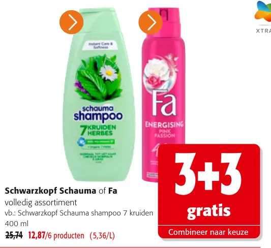 Promotie: Schauma shampoo of Fa