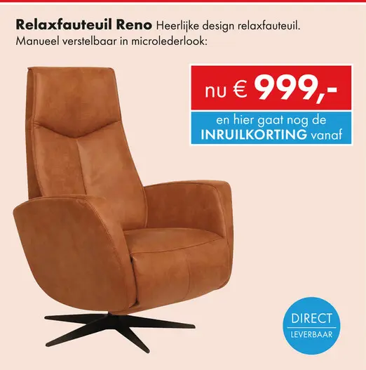 Promotie: Reno relaxfauteuil