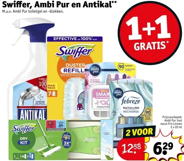 Aanbieding: Swiffer, Ambi Pur en Antikal