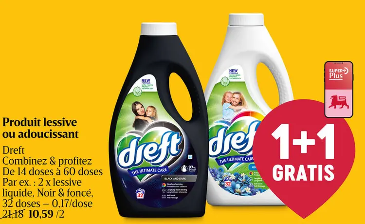 Offre: Produit lessive ou adoucissant