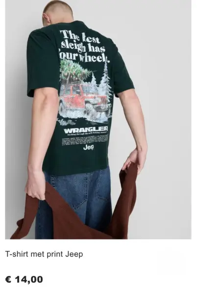 Aanbieding: T-shirt met print Jeep