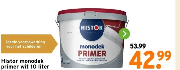 Aanbieding: Histor monodek primer wit