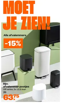 Aanbieding: afvalemmer pootjes