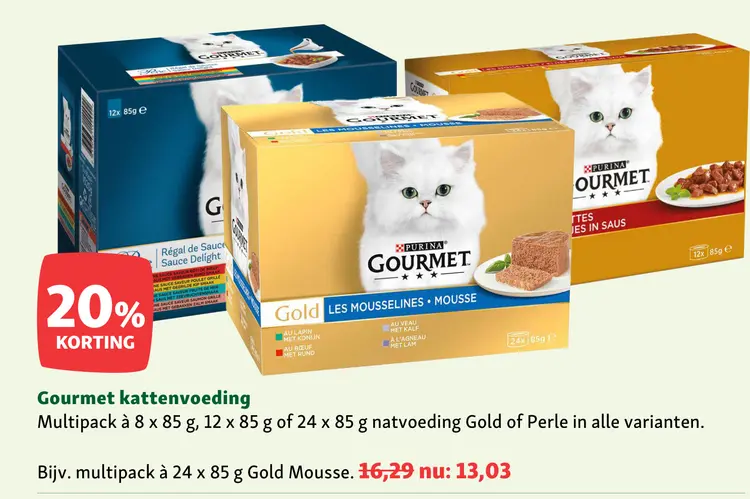 Aanbieding: Gourmet kattenvoeding