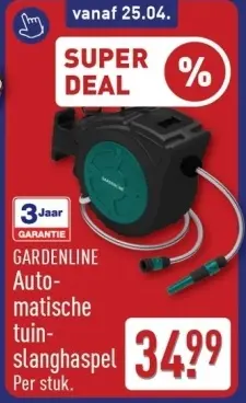 Aanbieding: Automatische tuinslanghaspel
