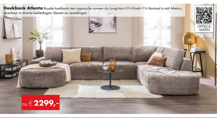 Aanbieding: Atlanta hoekbank