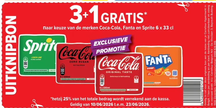 Promotie: Coca-Cola, Fanta en Sprite