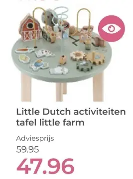 Aanbieding: activiteiten tafel little farm