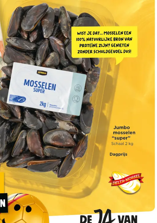 Promotie: mosselen "super"