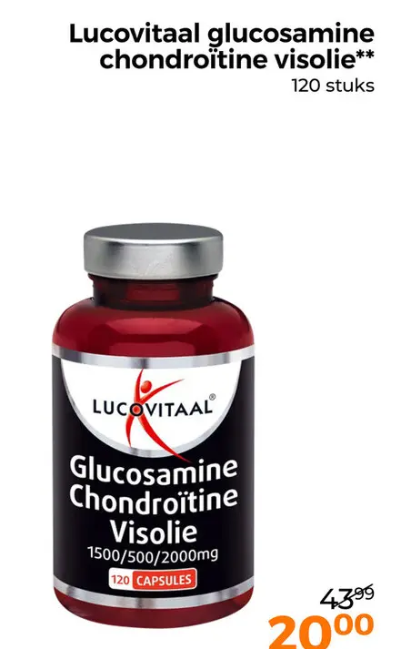 Aanbieding: Lucovitaal Glucosamine Chondroïtine Visolie