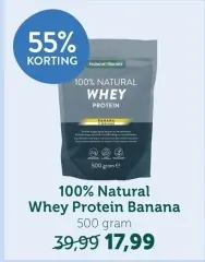Promotie: 100% Natural Whey Protein Banana