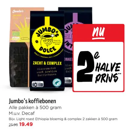 Aanbieding: Jumbo's koffiebonen