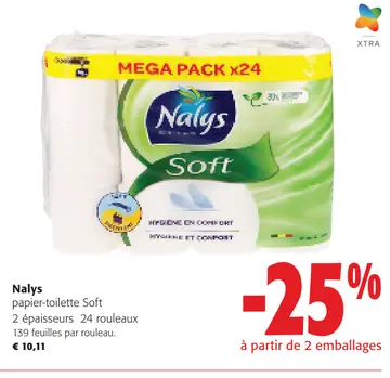 Offre: Nalys papier-toilette Soft
