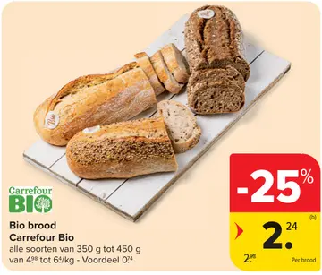 Aanbieding: Bio brood Carrefour Bio