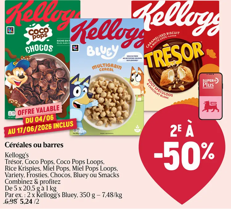 Offre: Céréales ou barres