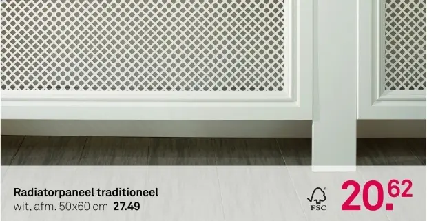 Aanbieding: Radiatorpaneel traditioneel