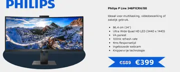Aanbieding: Philips P Line 346P1CRH/00