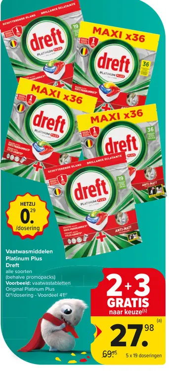 Promotie: Vaatwasmiddelen Platinum Plus