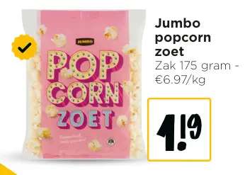 Promotie: Popcorn zoet