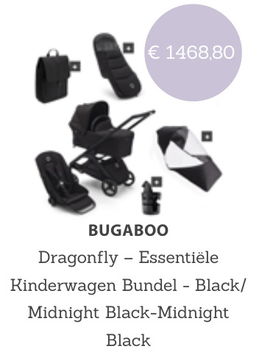 Aanbieding: Bugaboo Dragonfly – Essentiële Kinderwagen Bundel