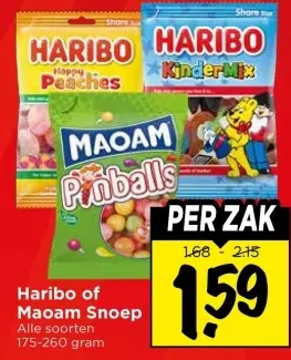 Aanbieding: Haribo of Maoam Snoep