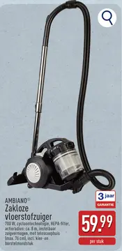 Aanbieding: AMBIANO® Zakloze vloerstofzuiger