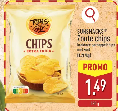 Promotie: Zoute chips