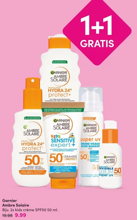 Aanbieding: Garnier Ambre Solaire Sunscreen Range