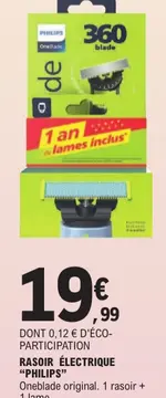 Offre: RASOIR ÉLECTRIQUE “PHILIPS”