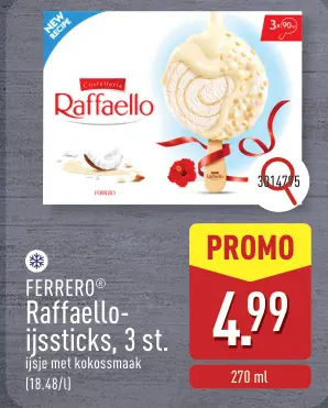 Promotie: Raffaello-ijssticks
