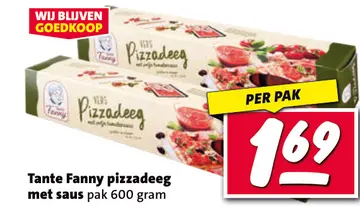 Aanbieding: Tante Fanny pizzadeeg met saus