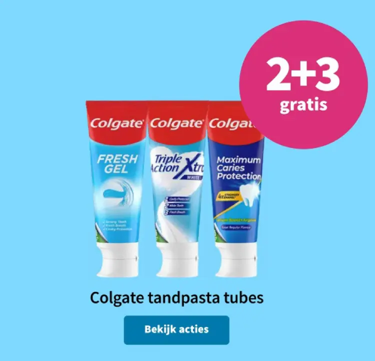 Aanbieding: tandpasta tubes