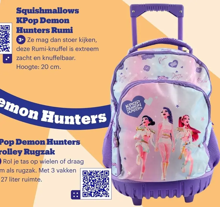 Aanbieding: KPop Demon Hunters Trolley Rugzak