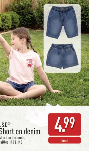 Offre: Short en denim