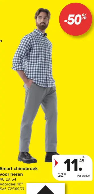 Promotie: Smart chinobroek