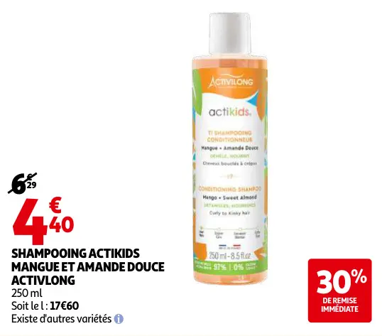 Promotie: Shampooing actikids mangue et amande douce