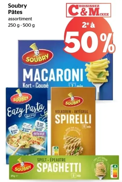 Offre: Soubry Pâtes