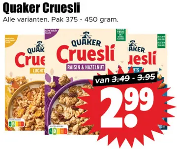 Aanbieding: Quaker Cruesli