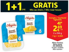 Offre: Pâtes fraiches / Verse pasta
