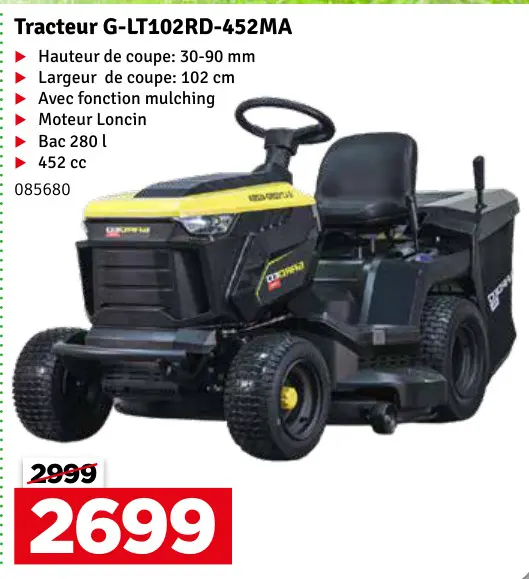 Offre: Tracteur G-LT102RD-452MA