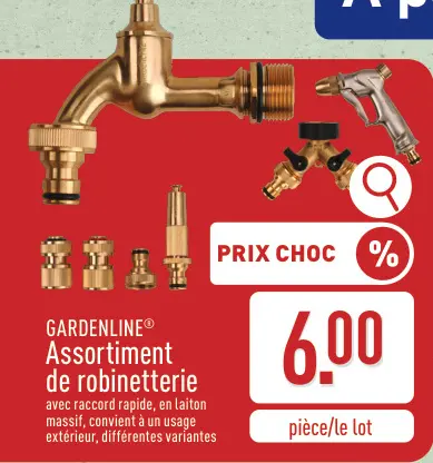 Offre: Assortiment de robinetterie
