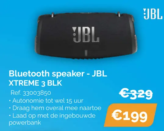 Promotie: Bluetooth speaker - JBL XTREME 3 BLK