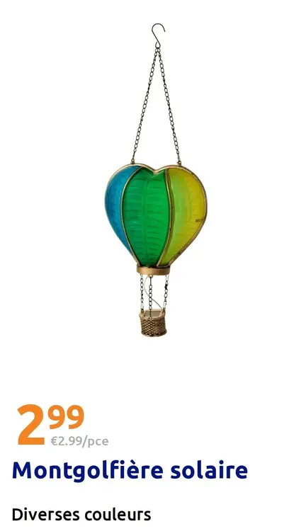 Offre: Montgolfière solaire
