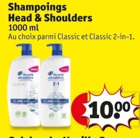 Offre: Shampoings Head & Shoulders