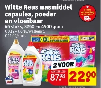 Promotie: Witte Reus wasmiddel