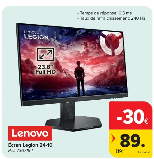 Offre: Écran Legion 24-10