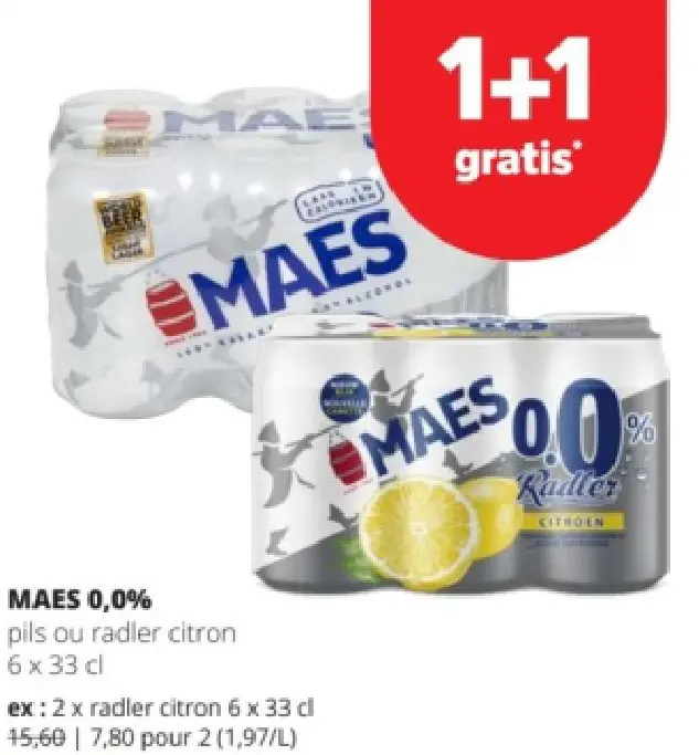 Offre: 0,0% pils ou radler citron